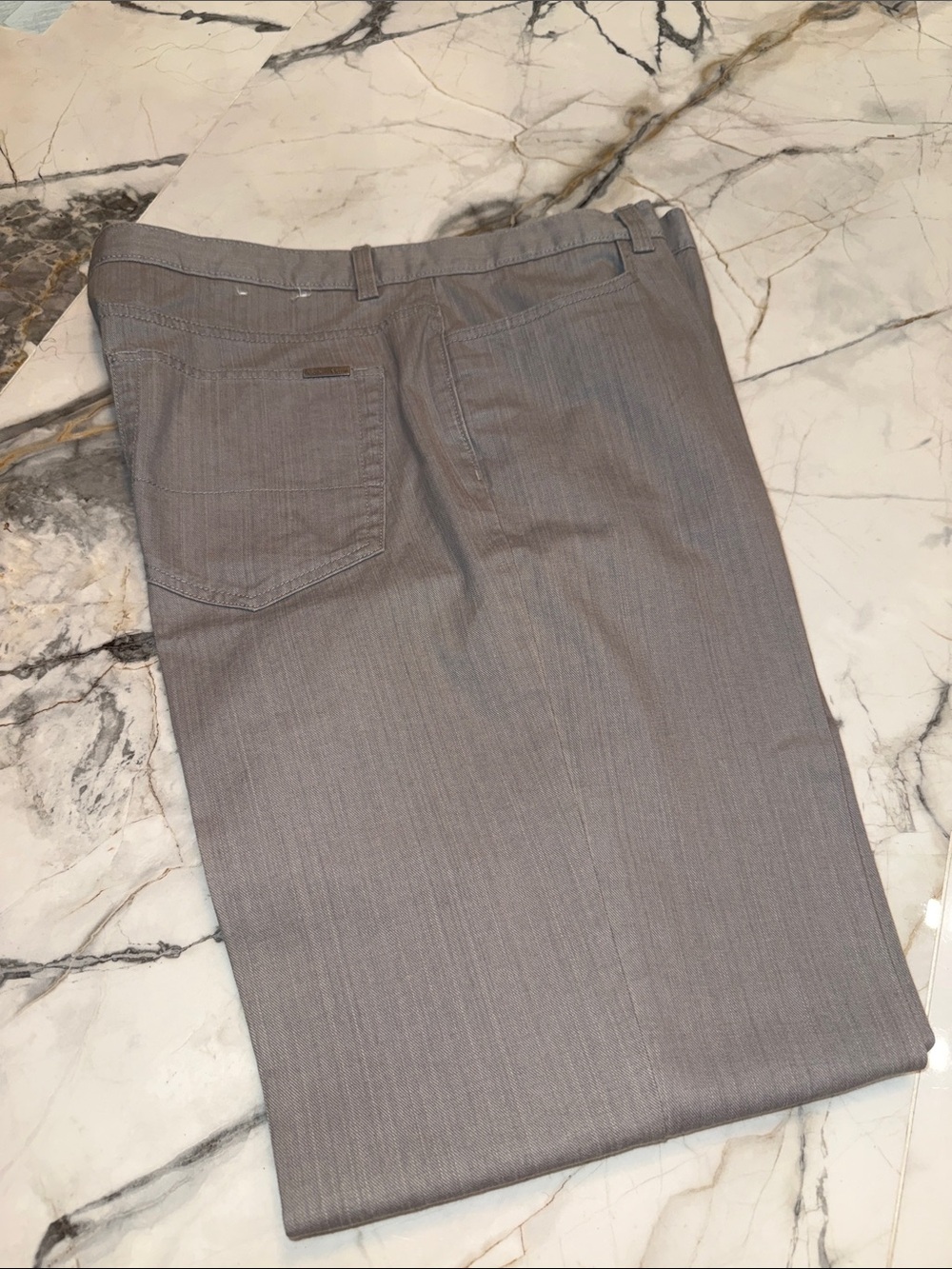 Calvin Klein Classic Straight-Leg Gray Pants